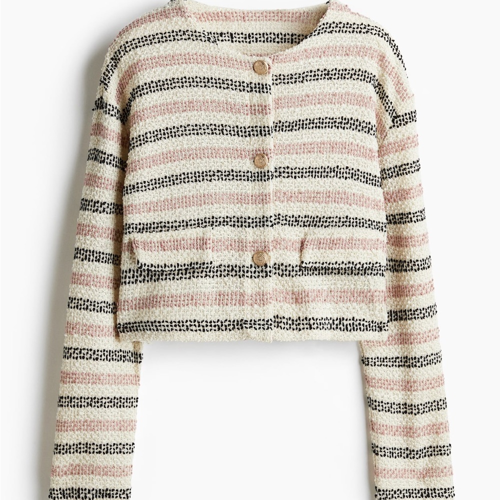 New GLITTERY‎ TEXTURED CARDIGAN